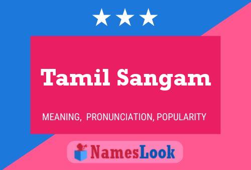 Affiche de nom Tamil Sangam