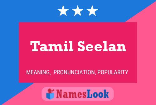 Affiche de nom Tamil Seelan