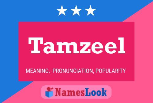 Affiche de nom Tamzeel