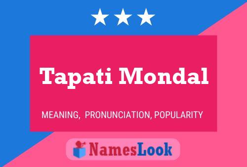 Affiche de nom Tapati Mondal