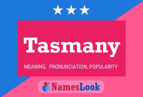 Affiche de nom Tasmany