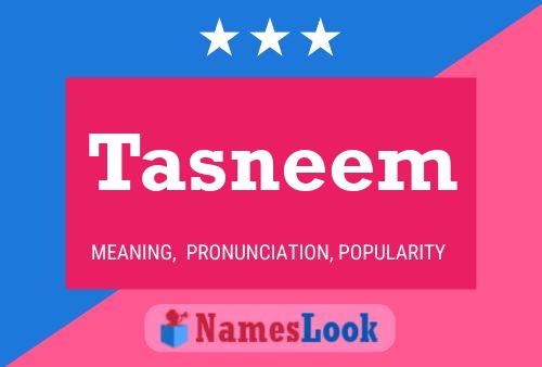 Affiche de nom Tasneem