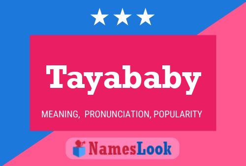 Affiche de nom Tayababy