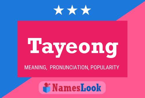 Affiche de nom Tayeong