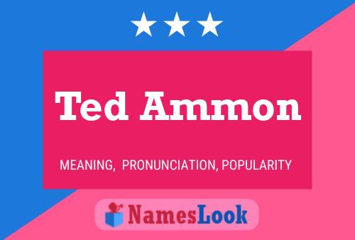 Affiche de nom Ted Ammon