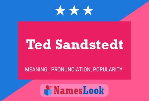 Affiche de nom Ted Sandstedt