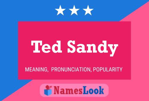 Affiche de nom Ted Sandy