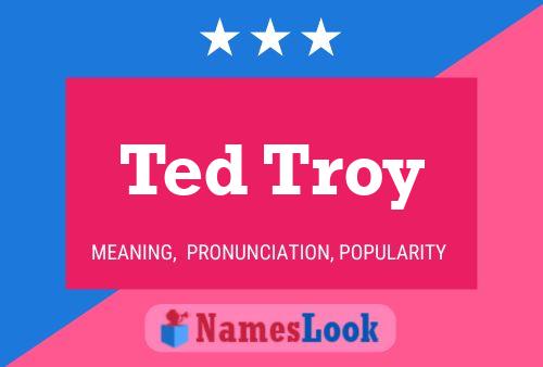 Affiche de nom Ted Troy