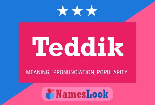 Affiche de nom Teddik