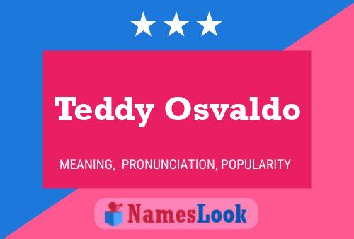 Affiche de nom Teddy Osvaldo