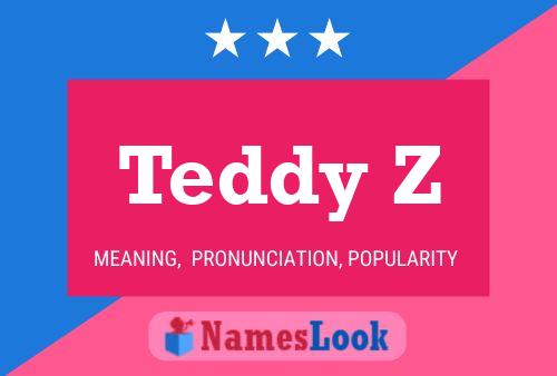 Affiche de nom Teddy Z