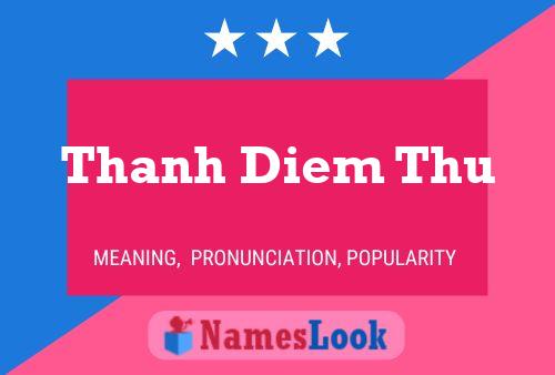 Affiche de nom Thanh Diem Thu