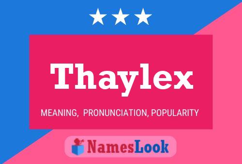 Affiche de nom Thaylex