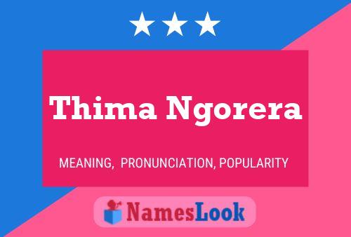 Affiche de nom Thima Ngorera