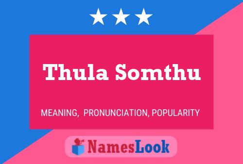 Affiche de nom Thula Somthu