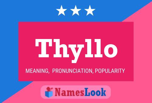 Affiche de nom Thyllo