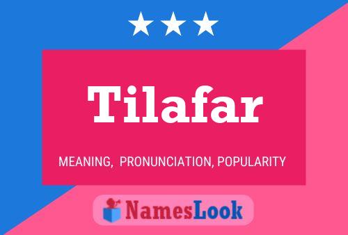 Affiche de nom Tilafar