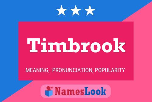 Affiche de nom Timbrook