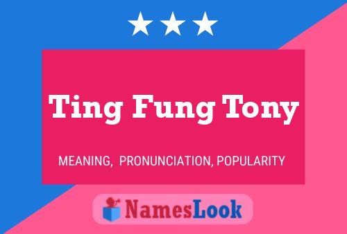 Affiche de nom Ting Fung Tony