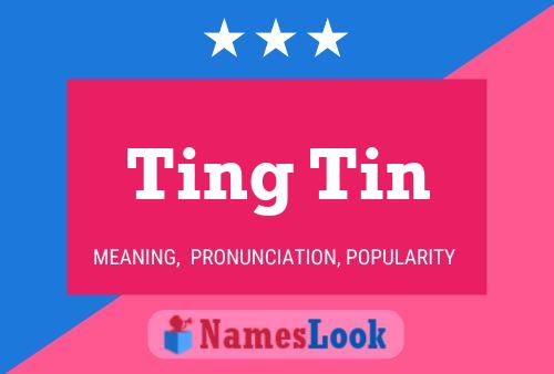 Affiche de nom Ting Tin