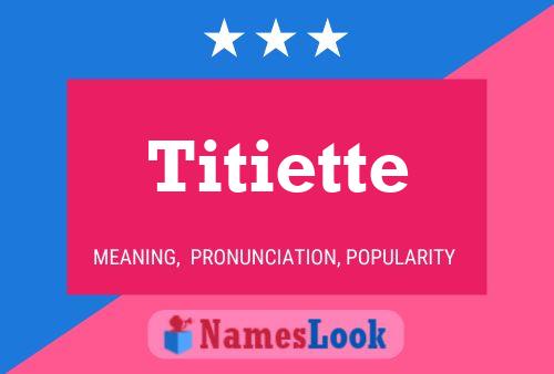 Affiche de nom Titiette