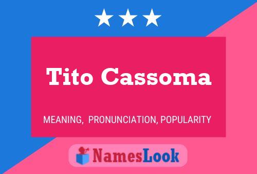 Affiche de nom Tito Cassoma