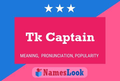 Affiche de nom Tk Captain