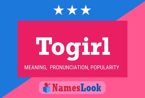 Affiche de nom Togirl