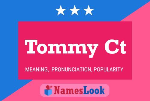 Affiche de nom Tommy Ct