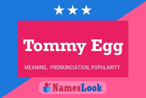 Affiche de nom Tommy Egg