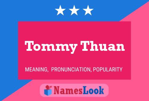 Affiche de nom Tommy Thuan