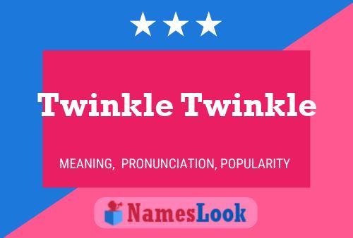 Affiche de nom Twinkle Twinkle