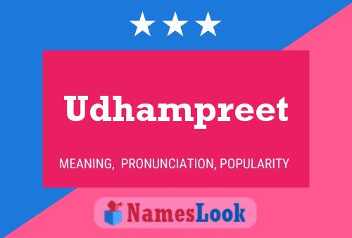 Affiche de nom Udhampreet