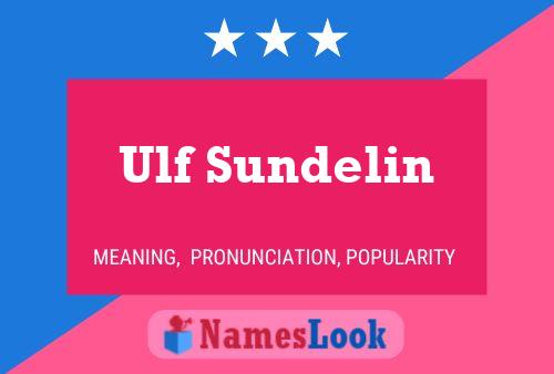 Affiche de nom Ulf Sundelin