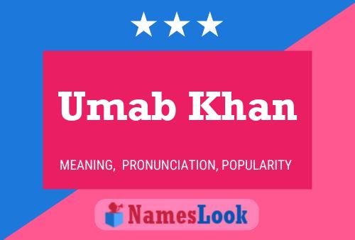 Affiche de nom Umab Khan