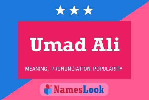 Affiche de nom Umad Ali