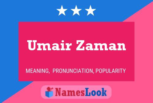 Affiche de nom Umair Zaman