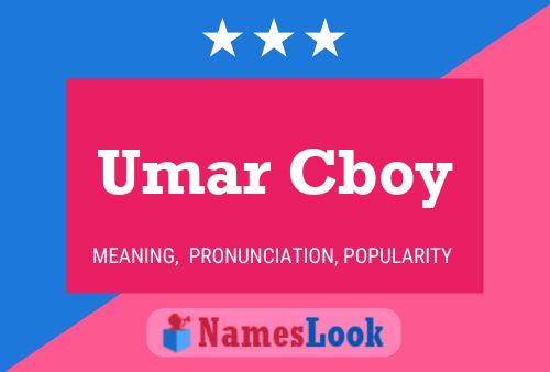 Affiche de nom Umar Cboy