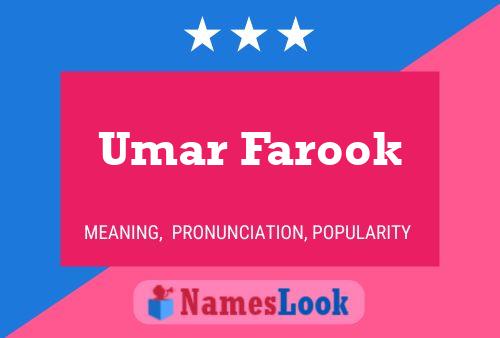 Affiche de nom Umar Farook