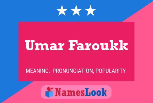 Affiche de nom Umar Faroukk