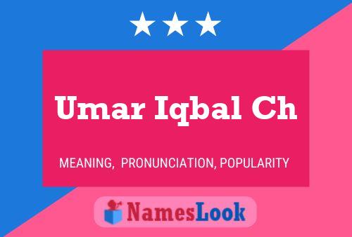 Affiche de nom Umar Iqbal Ch