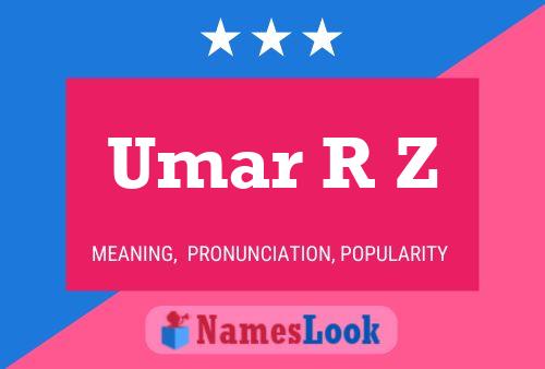 Affiche de nom Umar R Z