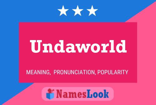 Affiche de nom Undaworld