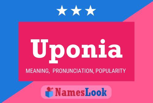 Affiche de nom Uponia