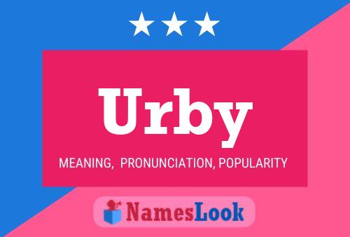 Affiche de nom Urby