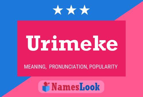 Affiche de nom Urimeke