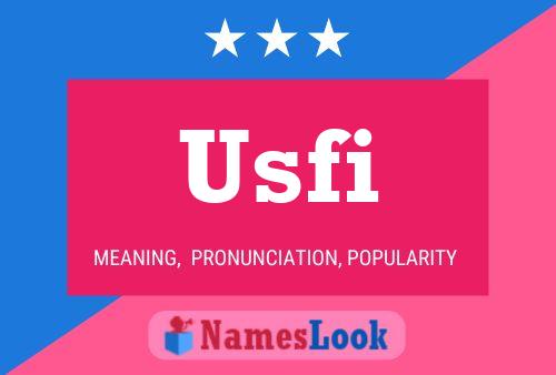 Affiche de nom Usfi