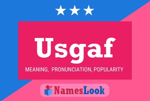 Affiche de nom Usgaf