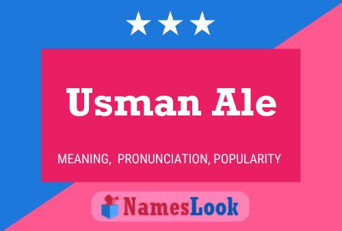 Affiche de nom Usman Ale