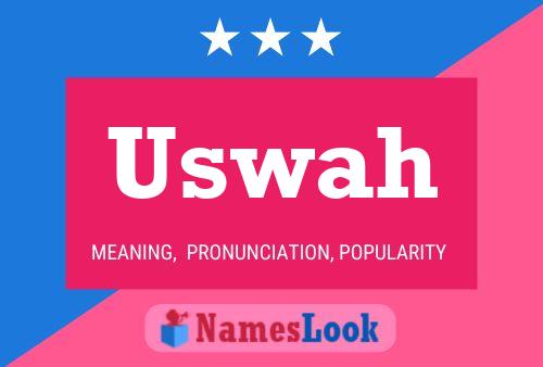 Affiche de nom Uswah